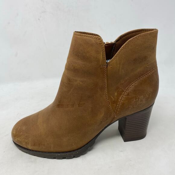 Clarks Collection Verona Trish Ankle Bootie Brown Womens Size 8 - Picture 2 of 8